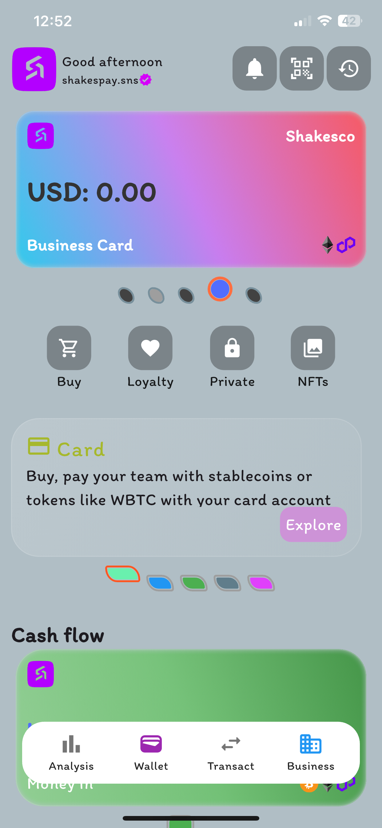 Create wallet