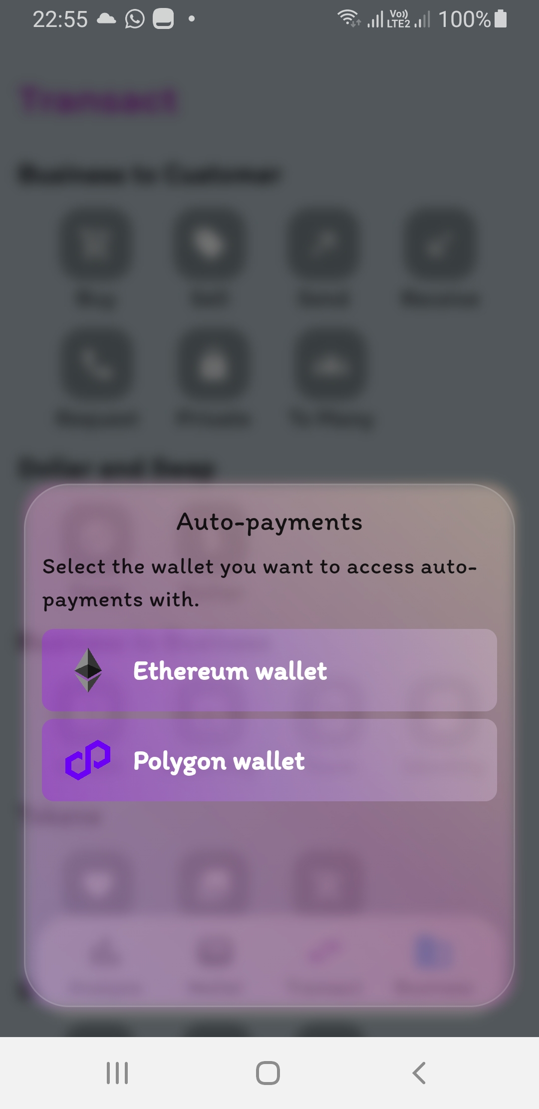 Create wallet